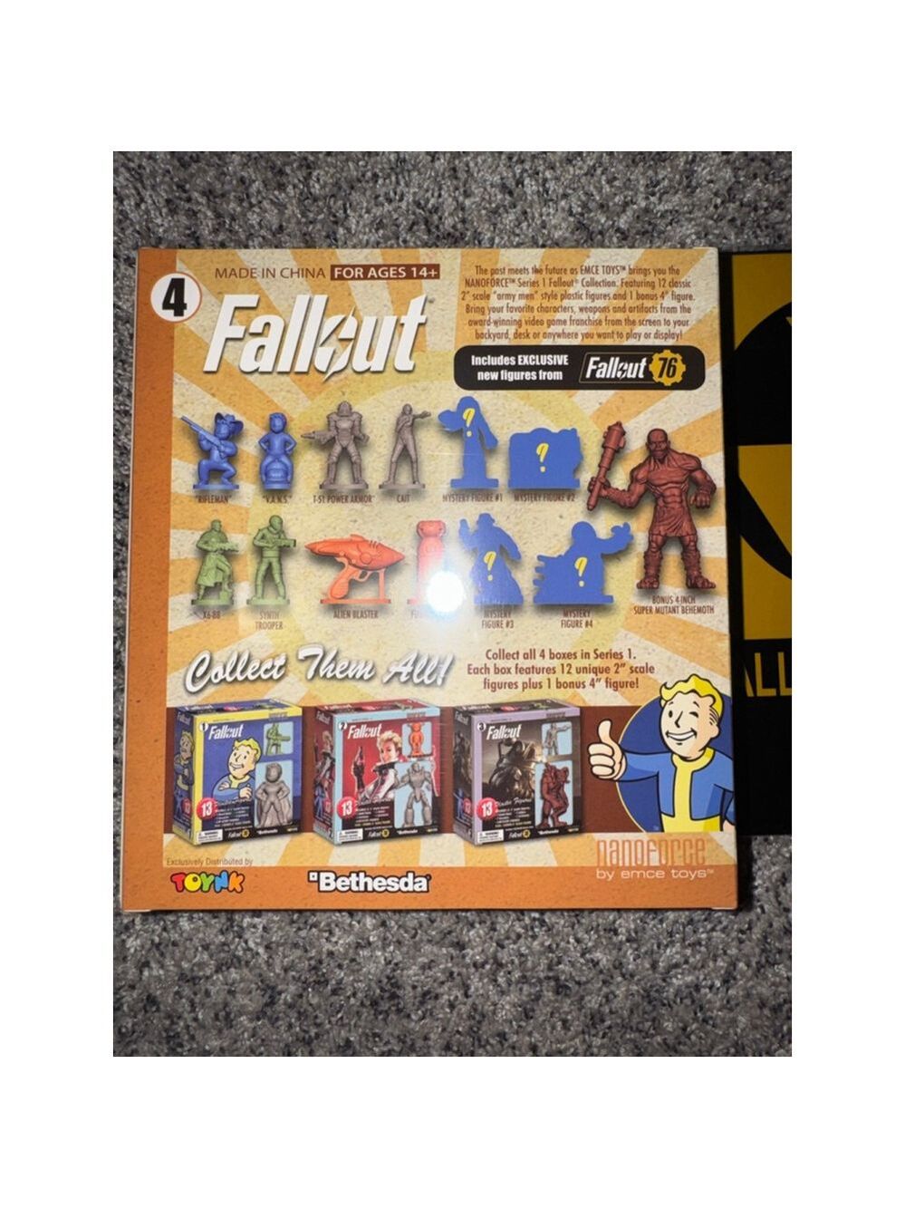Fallout 76 NanoForce Figure Set + Fallout Shelter Metal Sign Bundle - Picture 5 of 13